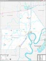New Madrid, Mo Carrier Route Wall Map